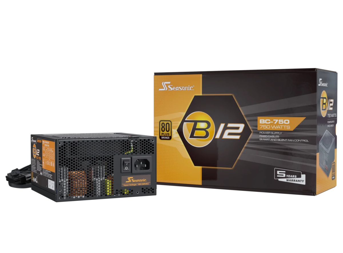 Seasonic B12 BC - 750 Power Supply 750 Watts | A751BCAFH - Vektra Computers LLC Seasonic B12 BC - 750 Power Supply 750 Watts | A751BCAFH - Vektra Computers LLC